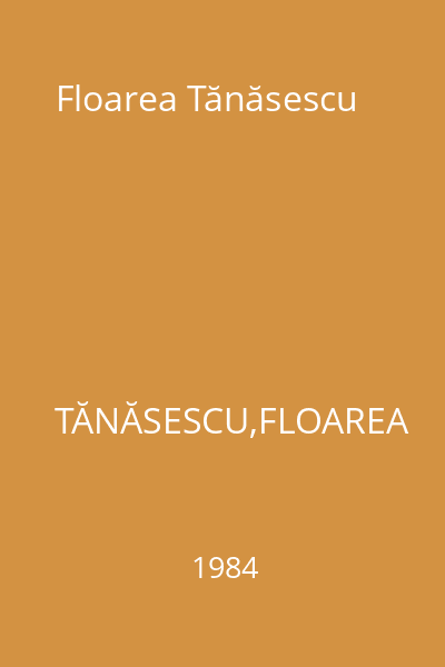 Floarea Tănăsescu