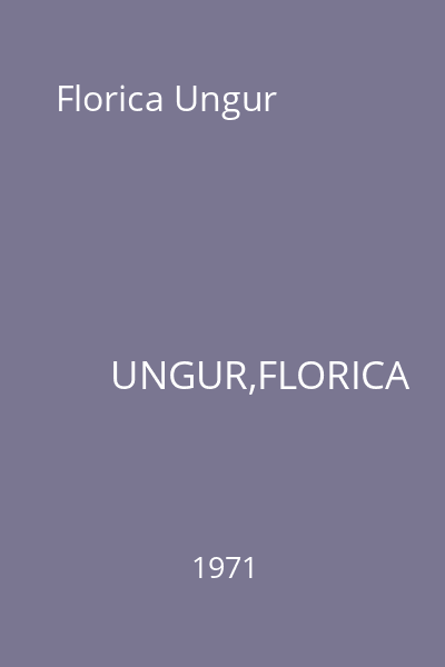Florica Ungur