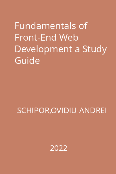 Fundamentals of Front-End Web Development a Study Guide