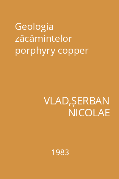 Geologia zăcămintelor porphyry copper