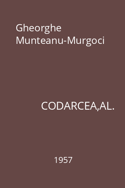Gheorghe Munteanu-Murgoci