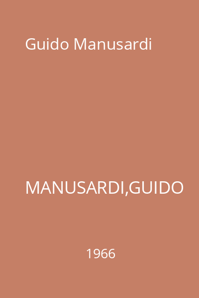 Guido Manusardi