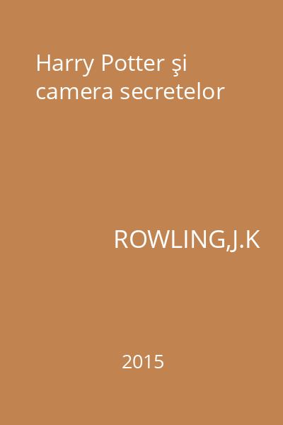 Harry Potter şi camera secretelor