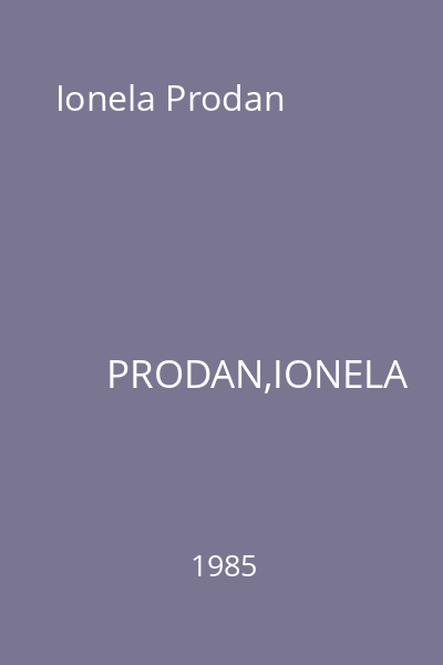Ionela Prodan