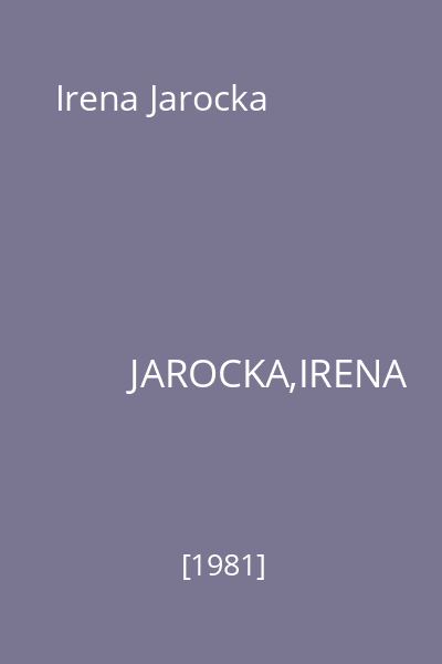 Irena Jarocka