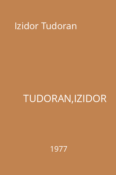 Izidor Tudoran