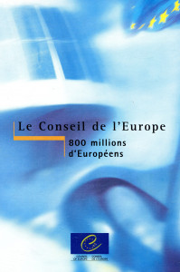 Le Conseil de L'Europe: 800 millions d'Europeens