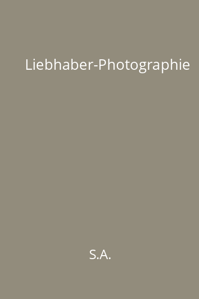 Liebhaber-Photographie