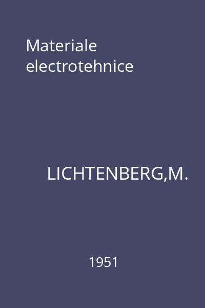 Materiale electrotehnice