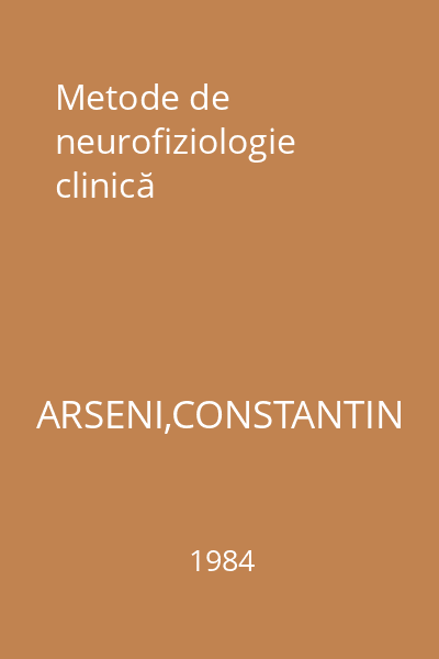 Metode de neurofiziologie clinică