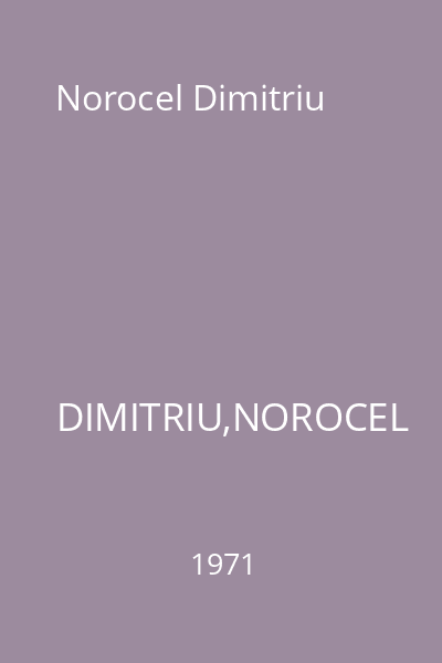 Norocel Dimitriu