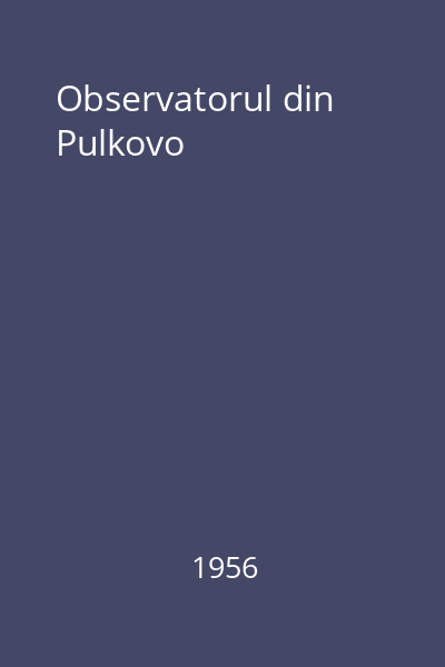 Observatorul din Pulkovo