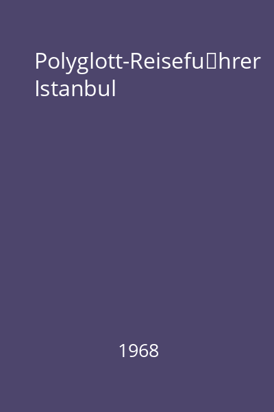 Polyglott-Reiseführer Istanbul