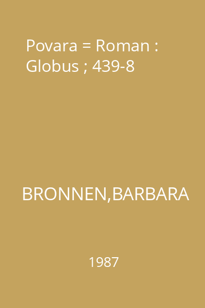 Povara = Roman : Globus ; 439-8