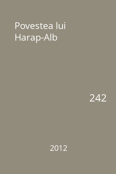 Povestea lui Harap-Alb