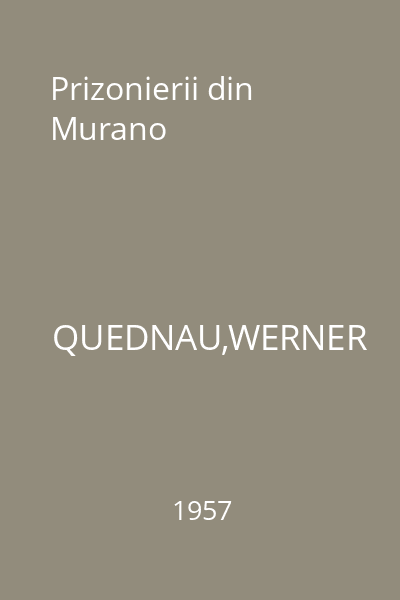 Prizonierii din Murano