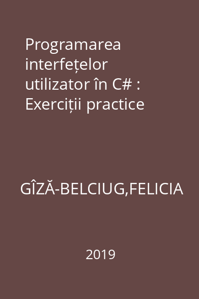 Programarea interfețelor utilizator în C# : Exerciții practice