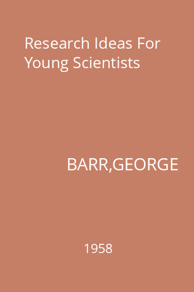 Research Ideas For Young Scientists