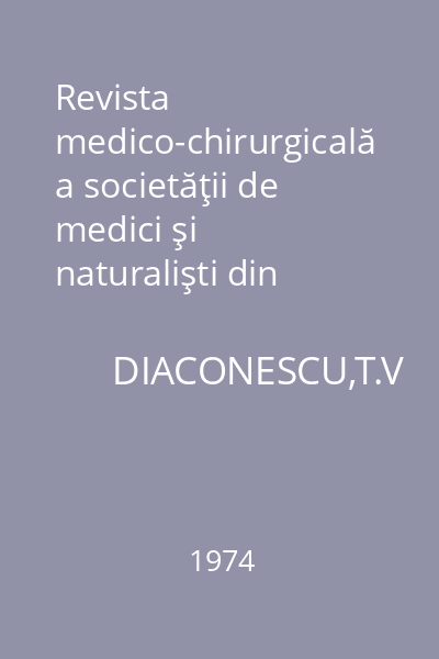 Revista medico-chirurgicală a societăţii de medici şi naturalişti din Iaşi. Nr. 2 : Începuturile radiologiei în Moldova