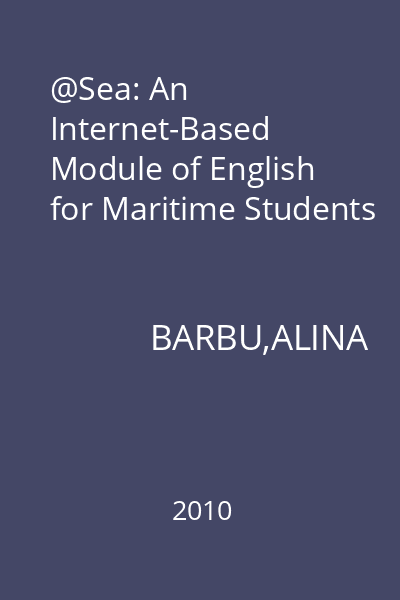 @Sea: An Internet-Based Module of English for Maritime Students