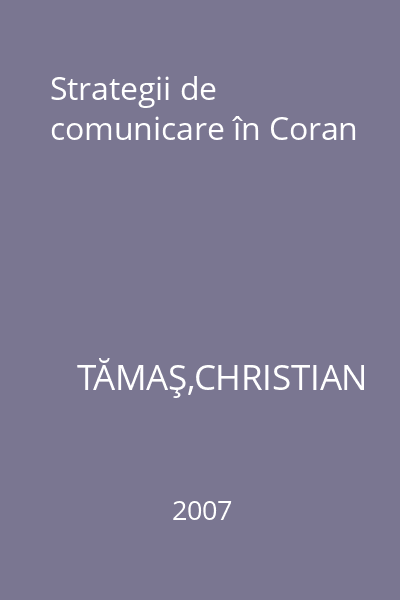 Strategii de comunicare în Coran