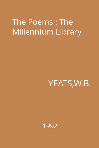 The Poems : The Millennium Library