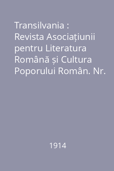 Transilvania : Revista Asociațiunii pentru Literatura Română și Cultura Poporului Român. Nr. 3, Martie
