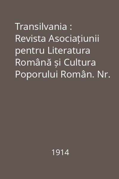 Transilvania : Revista Asociațiunii pentru Literatura Română și Cultura Poporului Român. Nr. 6, Iunie