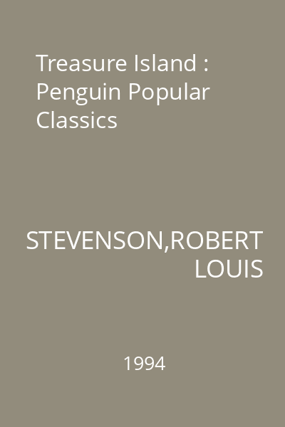 Treasure Island : Penguin Popular Classics
